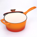 Enamel Cast Iron Stew Pot Small Hot Milk Pot Saucepan